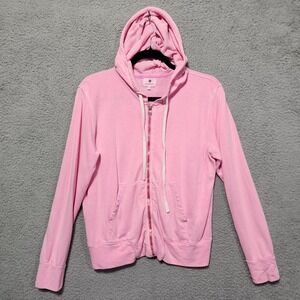 Sundry Full Zip Hoodie Pink Women's Size‎ 0 Long Sleeve Jacket Lightweight Cozy